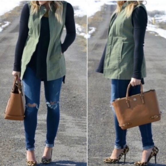 Cabi cargo vest Explorer style zipup vest size small green - Picture 3 of 12